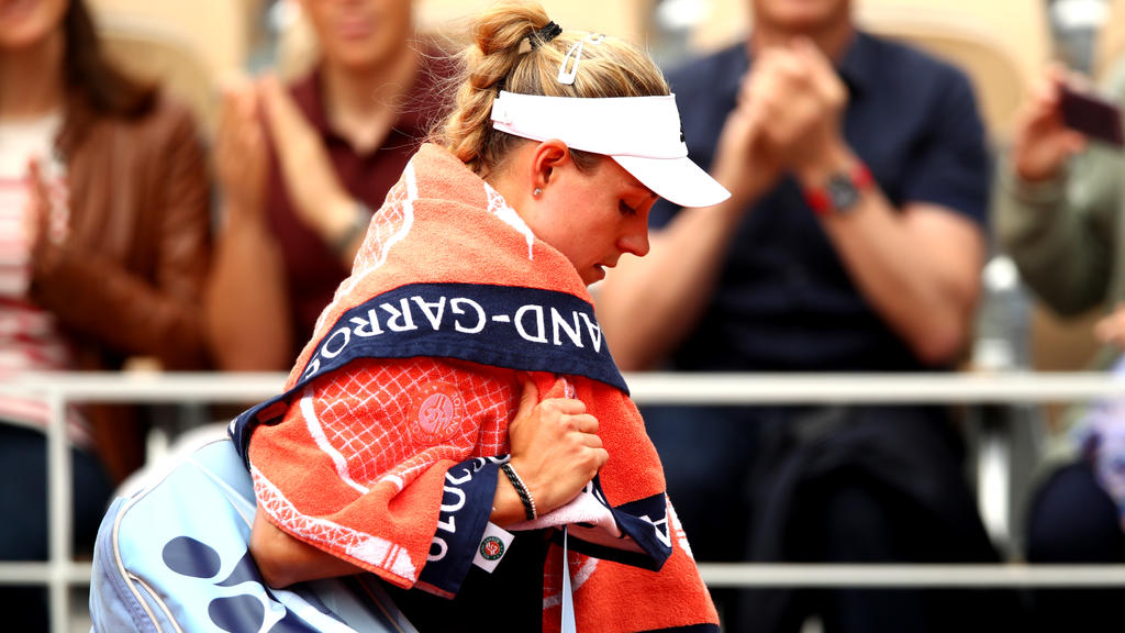 Angelique Kerber schied bei den French Open in der 1. Runde aus Angelique Kerber schied bei den French Open in der 1. Runde aus