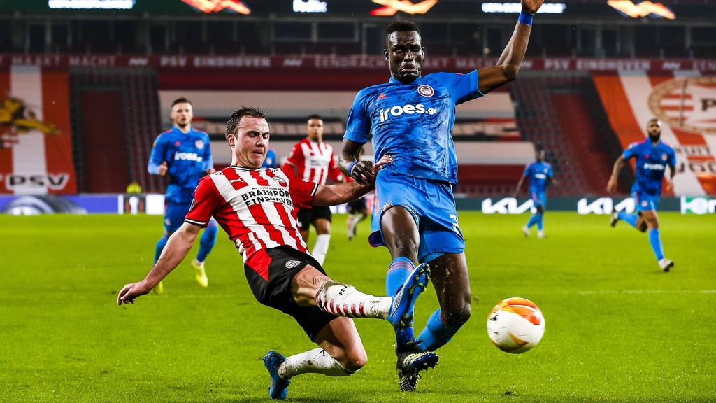 Mario Götze (l.) reichte mit der PSV ein 2:1-Sieg nicht