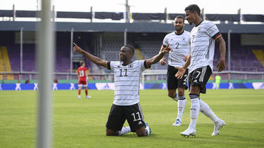 Youssoufa Moukoko, Josha Vagnoman und Ansgar Knauff gehören zum U21-Team