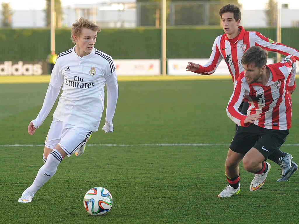 Martin Ødegaard en su debut contra el Bilbao Athletic. (Foto: Getty)