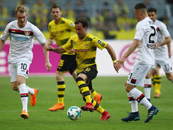 Mario Götze zeigte gegen Leverkusen eine starke Partie