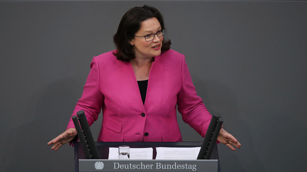 Andrea Nahles ist die Vorsitzende der SPD-Bundestagsfraktion