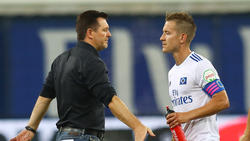 Christian Titz und Lewis Holtby stehen beim HSV unter Beobachtung