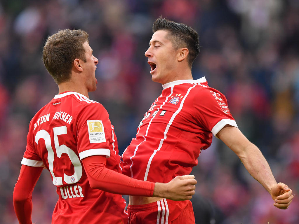 Die Bayern können sich auf Müller (l.) und Lewandowski (r.) verlassen