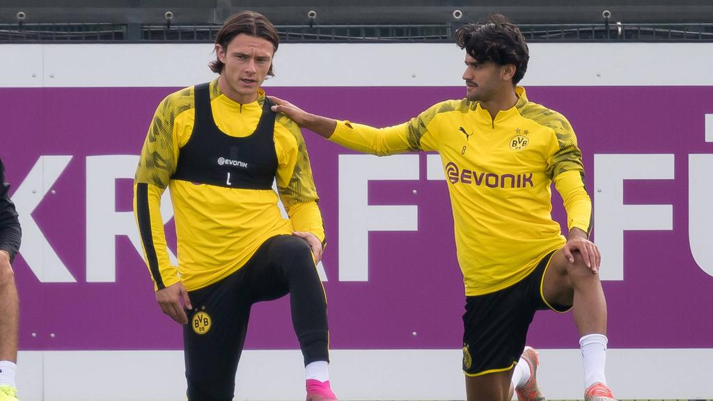 Nico Schulz (l.) und Mahmoud Dahoud spielen beim BVB keine große Rolle mehr