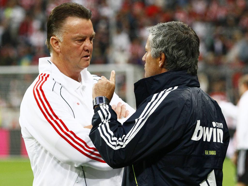 Van Gaal (l.) und Mourinho trafen als Trainer schon oft aufeinander
