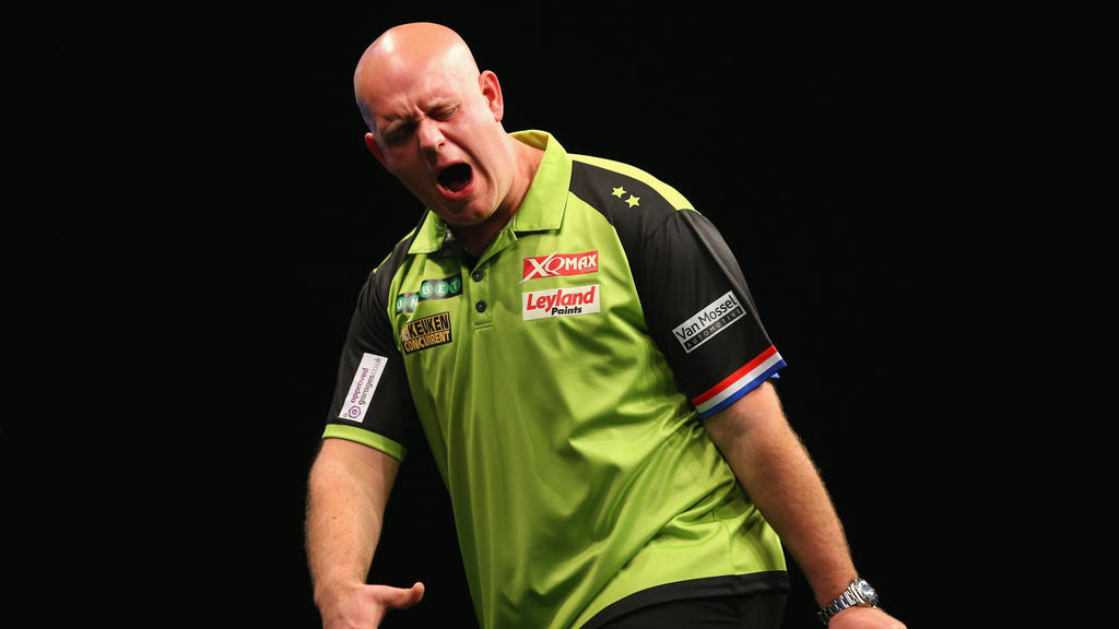 Michael van Gerwen gibt sich selbstbewusst Michael van Gerwen gibt sich selbstbewusst
