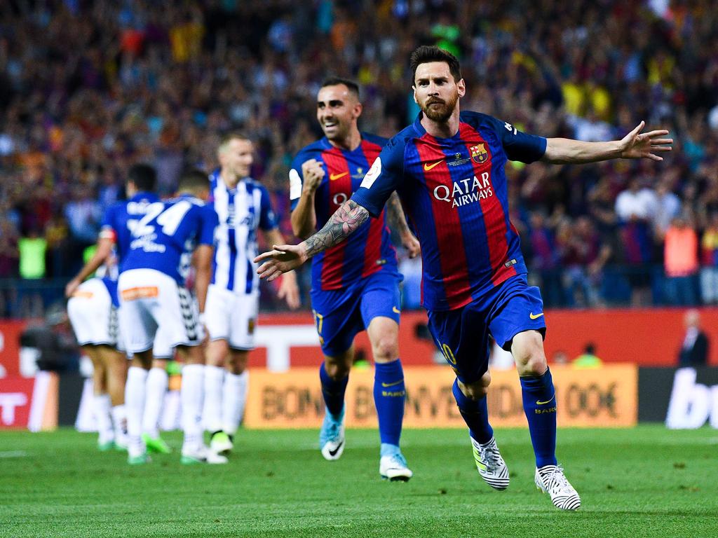 Leo Messi marcó la diferencia sobre el césped del Calderón (Foto: Getty)