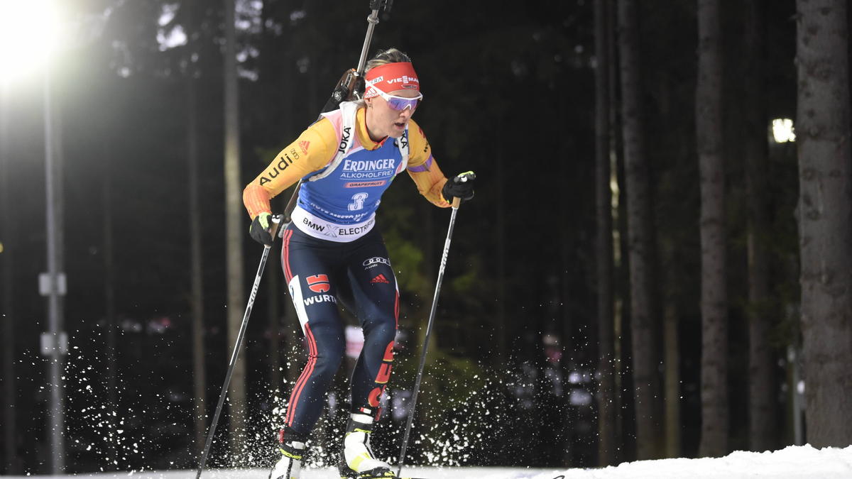 Denise Herrmann wurde im Sprint nur 38. Denise Herrmann wurde im Sprint nur 38.