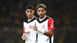 Will für das Wolfsburg-Spiel fit werden: Omar Marmoush (r.) von Eintracht Frankfurt