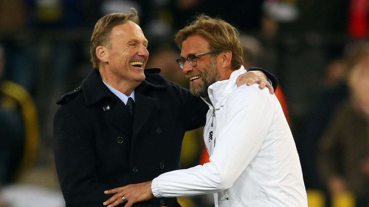 Gute Freunde: BVB-Boss Hans-Joachim Watzke und Liverpool-Coach Jürgen Klopp Gute Freunde: BVB-Boss Hans-Joachim Watzke und Liverpool-Coach Jürgen Klopp