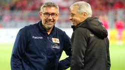 Urs Fischer (l.) und Lucien Favre kennen sich aus gemeinsamen Zeiten in der Schweiz