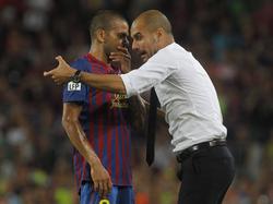 Kennen sich aus Barcelona: Pep Guardiola und Dani Alves