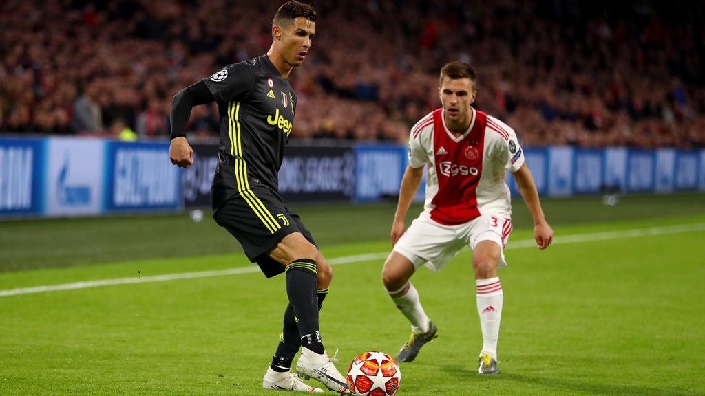 Ronaldo en un lance ante el Ajax en Champions.