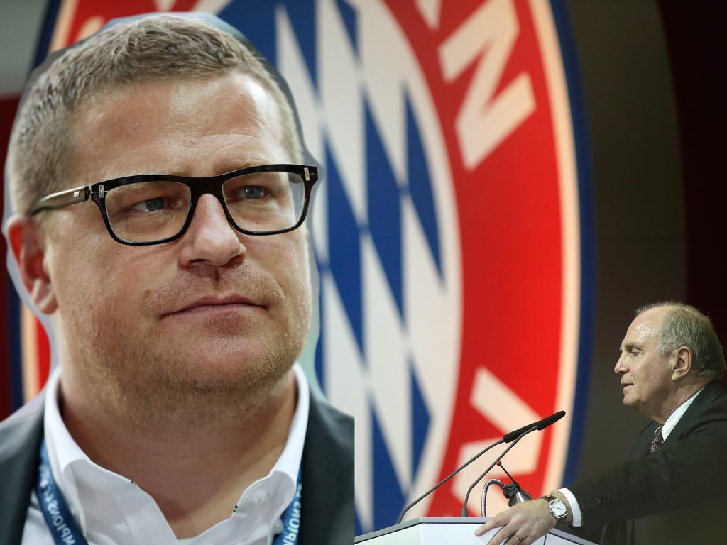Geht Gladbach-Manager Max Eberl (l.) zum FC Bayern?