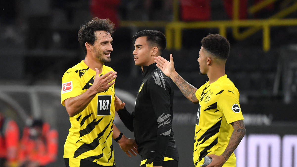 Jadon Sancho (r.) hat beim BVB wieder in die Spur gefunden Jadon Sancho (r.) hat beim BVB wieder in die Spur gefunden