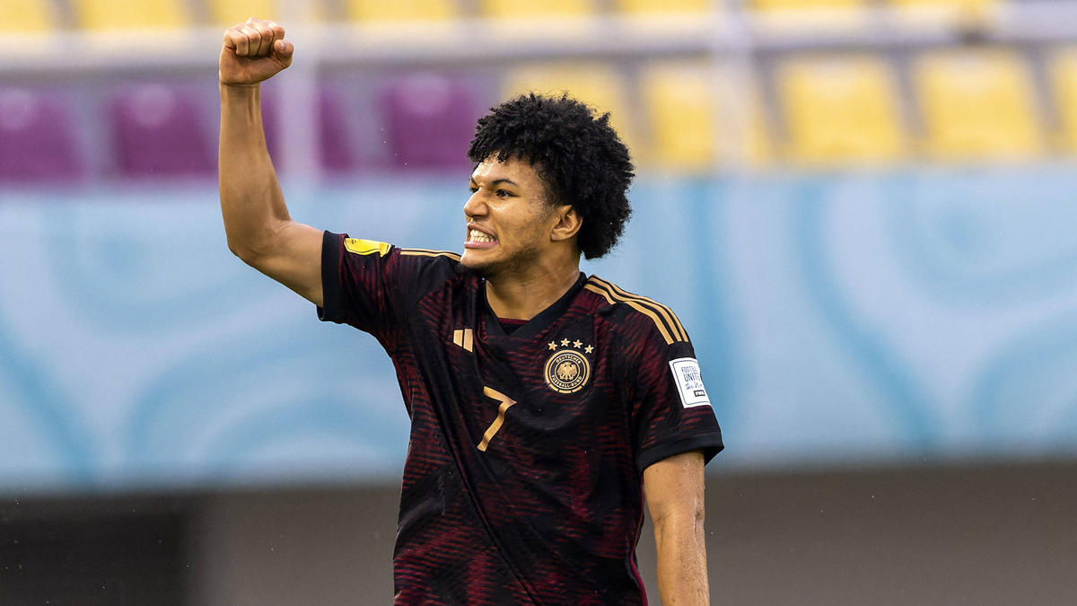 Paris Brunner steht mit der deutschen U17 im WM-Finale