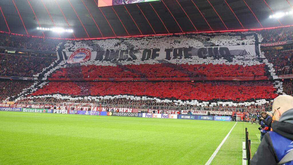 Die Choreo der Bayern-Fans