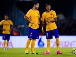 Luis Suárez y Neymar en un partido del FC Barcelona en Vigo. (Foto: Getty)