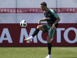 Ronaldo en un entrenamiento de la semana pasada. (Foto: Getty)