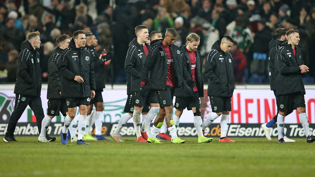 Die Spieler von Hannover 96 waren nach der Pleite sichtlich enttäuscht
