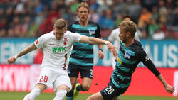 Hertha BSC hatte beim FC Augsburg das bessere Ende für sich