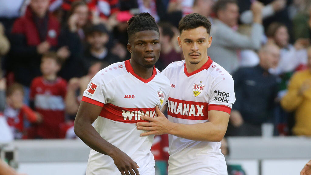 Fabian Rieder (r.) ist aktuell an den VfB Stuttgart ausgeliehen