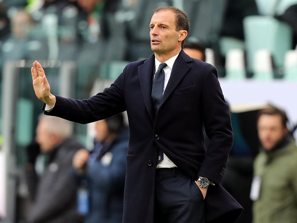 Juve-Coach Massimiliano Allegri will den CL-Schwung in die Serie A mitnehmen. © Getty Images/Gabriele Maltinti