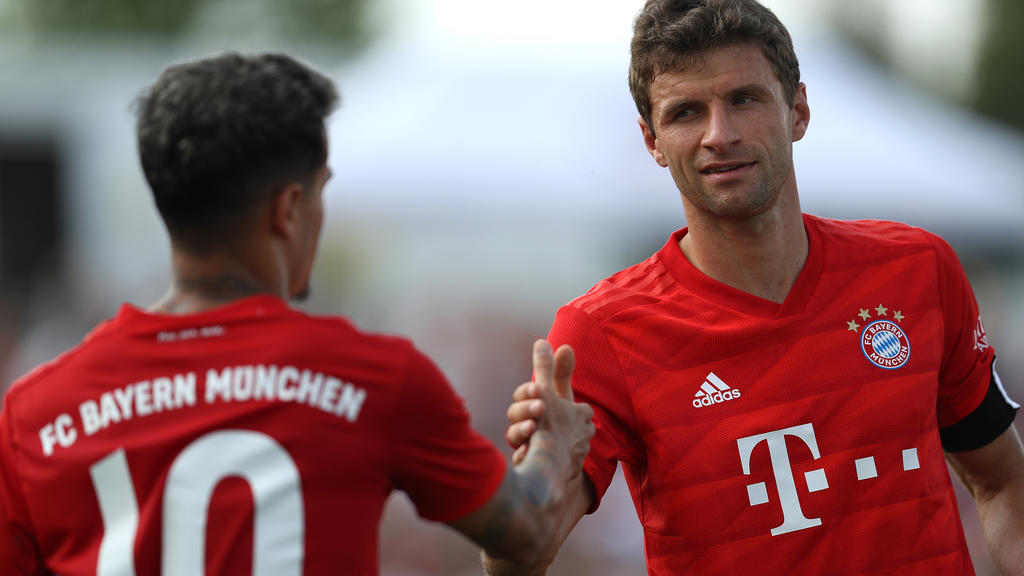 Coutinho und Thomas Müller kämpfen beim FC Bayern um einen Platz in der Startelf Coutinho und Thomas Müller kämpfen beim FC Bayern um einen Platz in der Startelf