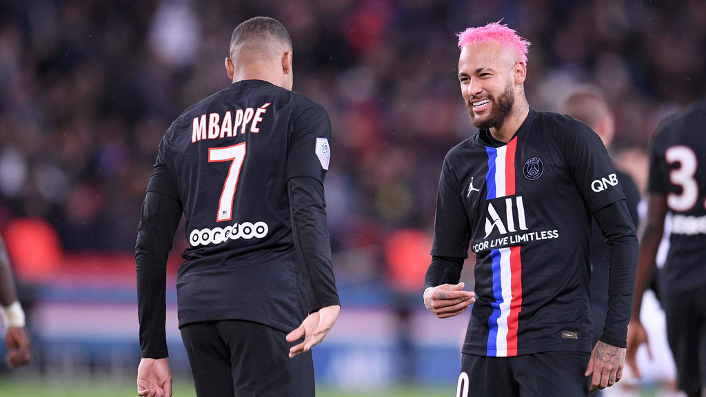 Sind die Top-Verdiener der Ligue 1: Kylian Mbappé und Neymar von PSG