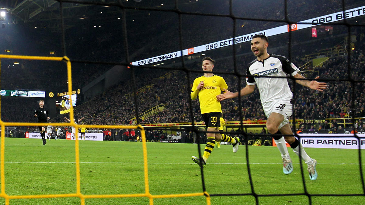 Traf für Paderborn beim BVB: Gerrit Holtmann Traf für Paderborn beim BVB: Gerrit Holtmann