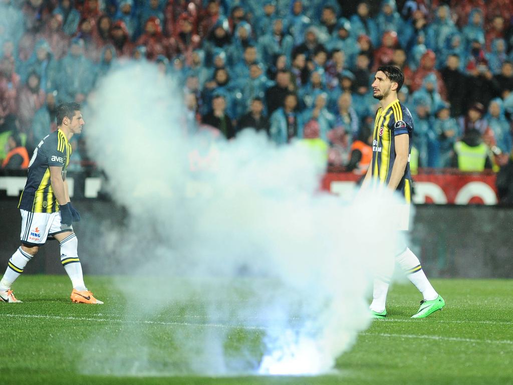 Die Partie zwischen Fenerbahçe und Trabzon musste abgebrochen werden