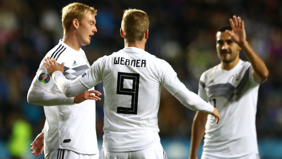 Werner (li.) und Gündogan (re.) trafen für Deutschland Werner (li.) und Gündogan (re.) trafen für Deutschland