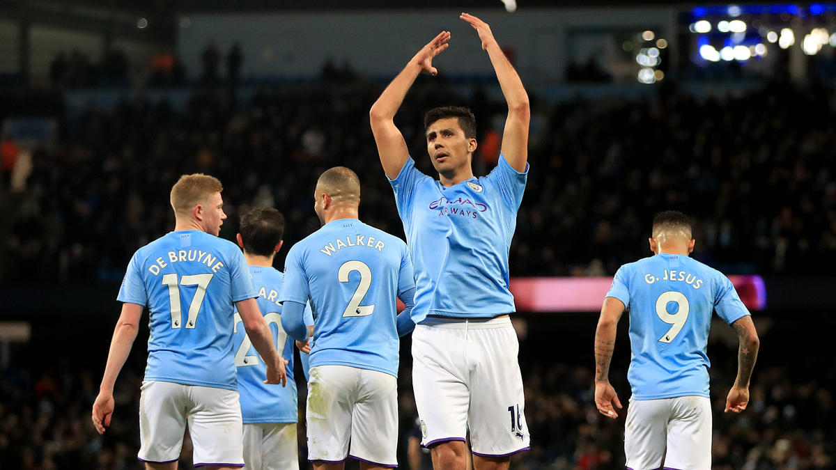 Rodri traf zum 1:0 für Manchester City Rodri traf zum 1:0 für Manchester City