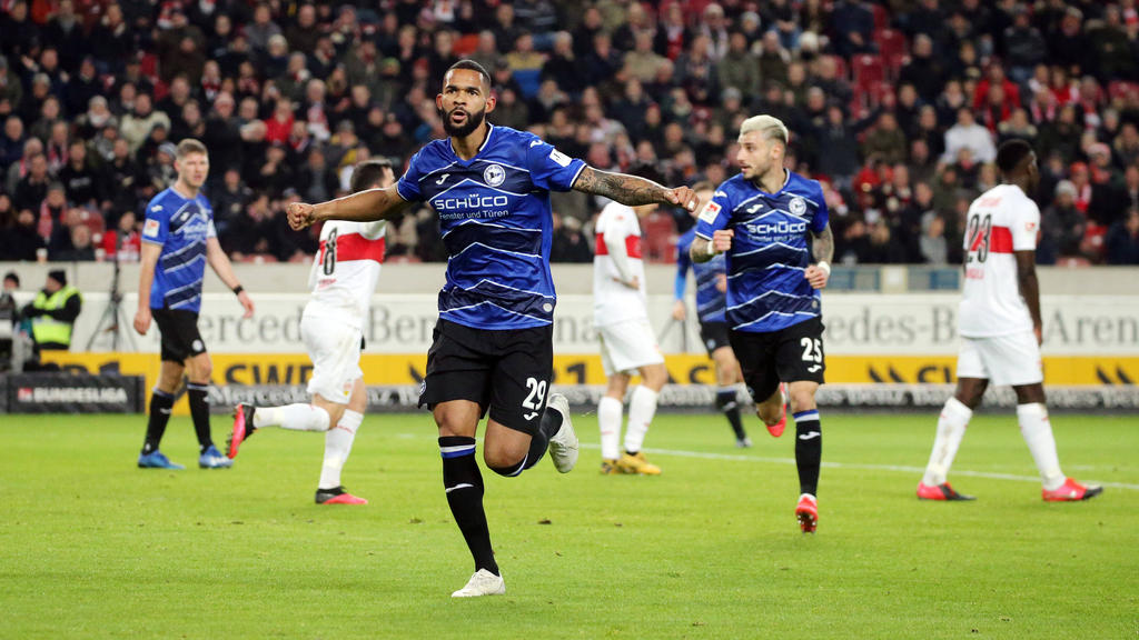 Cebio Soukou erzielte Bielefelds Ausgleich gegen den VfB Stuttgart
