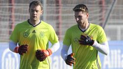 Manuel Neuer vom FC Bayern und Ron-Robert Zieler kennen sich aus dem DFB-Team