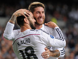 Sergio Ramos y Nacho Fernández juntos en el Real Madrid. (Foto: Getty)