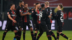 Kollektiver Jubel bei Bayer Leverkusen