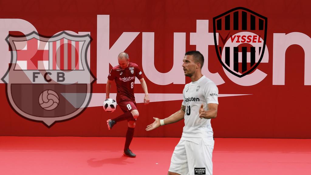 Andrés Iniesta und Lukas Podolski spielen für Vissel Kobe