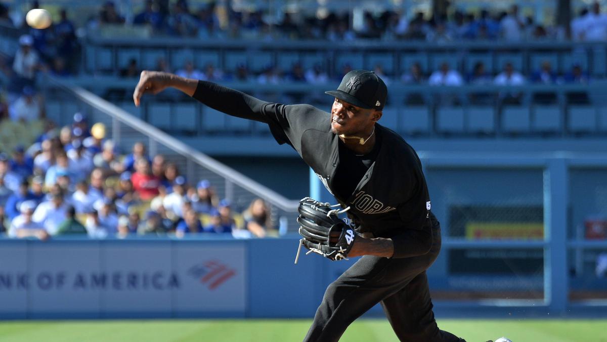 Domingp German wurde von der MLB lange aus dem Verkehr gezogen Domingp German wurde von der MLB lange aus dem Verkehr gezogen