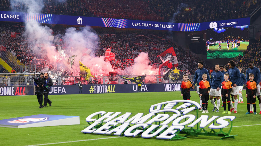 Die Lille-Fans hatten schon in Dortmund Grund zum Feiern Die Lille-Fans hatten schon in Dortmund Grund zum Feiern