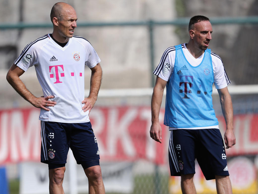 Arjen Robben und Franck Ribéry werden im April mit dem FCB über neue Verträge sprechen