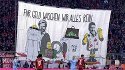 Fans des FC Bayern protestieren gegen die Zusammenarbeit mit Katar