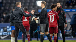 Julian Nagelsmann (l.) war mit der Leistung seiner Bayern-Stars zufrieden