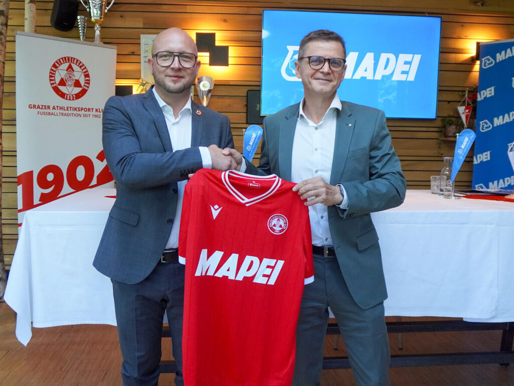 GAK und MAPEI machen in Zukunft gemeinsame Sache. GAK und MAPEI machen in Zukunft gemeinsame Sache.
