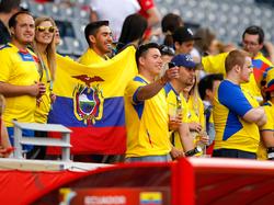 La afición ecuatoriana está ilusionada con la próxima cita mundialista. (Foto: Getty)