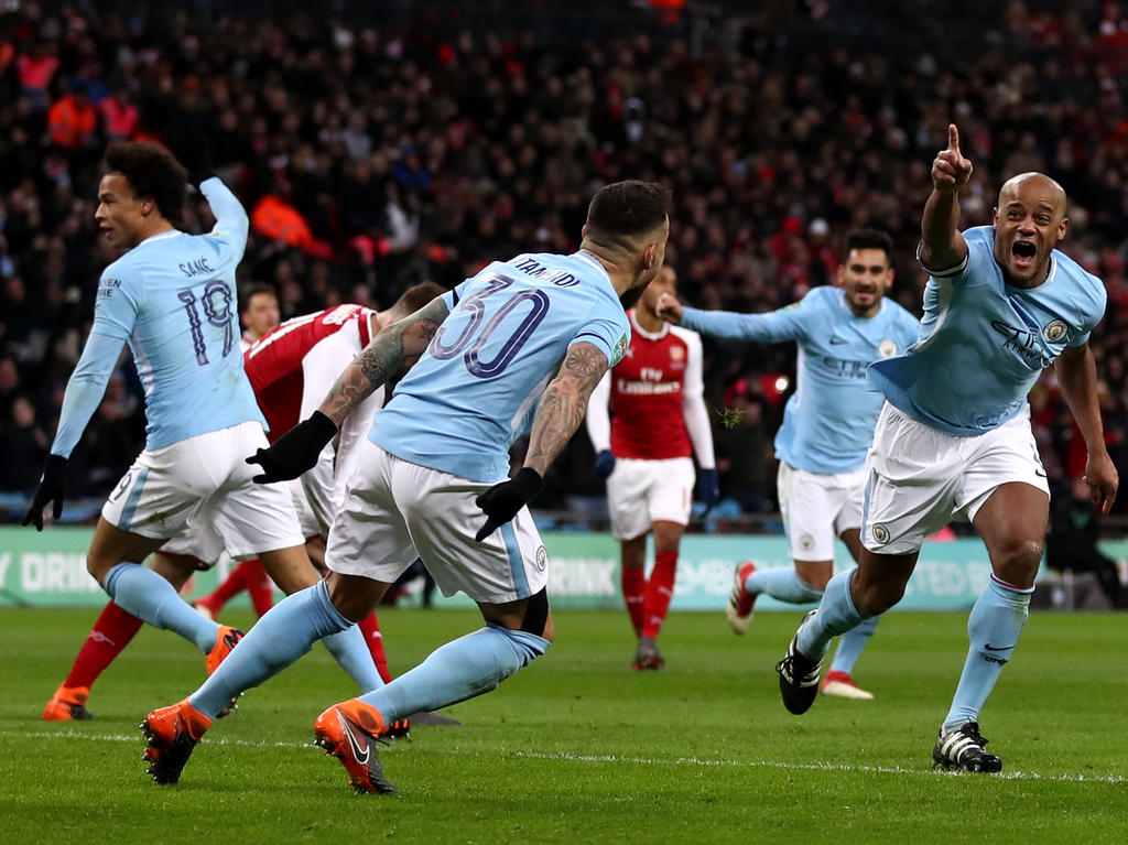 Manchester City gewinnt das Ligapokal-Finale gegen Arsenal
