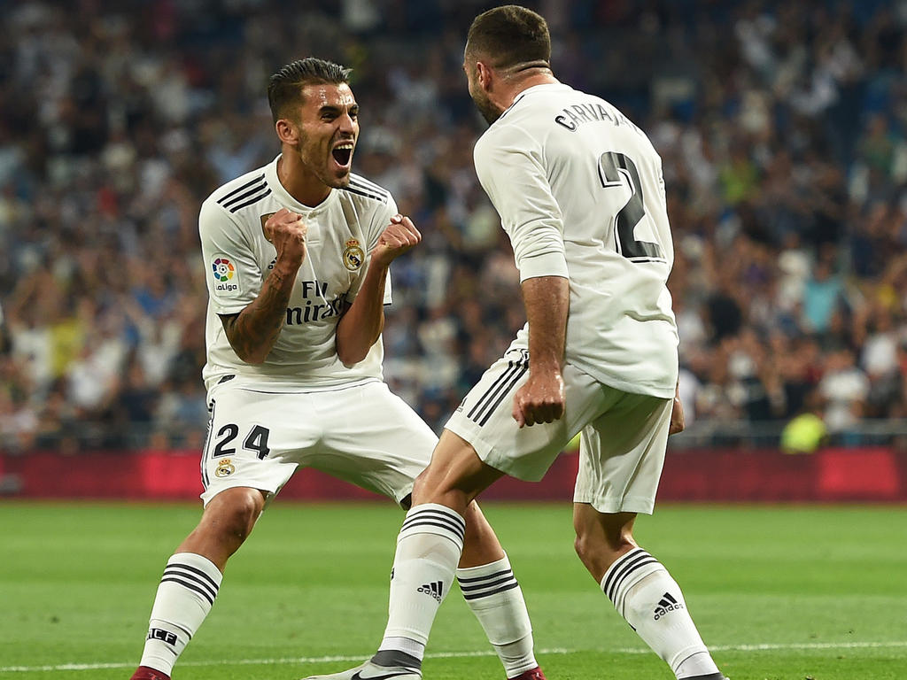Dani Carvajal (r.) erzielte Real Madrids ersten Treffer dieser La-Liga-Saison