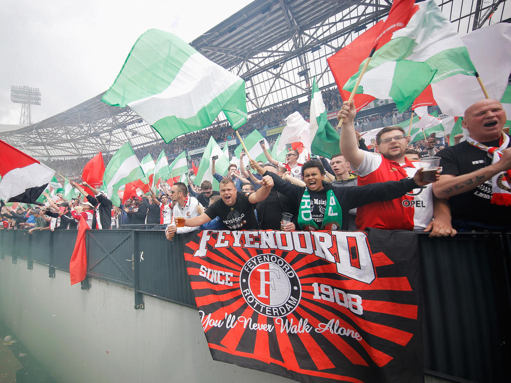 Fans von Feyenoord Rotterdam sorgten nach dem Gewinn des Titels für Ärger