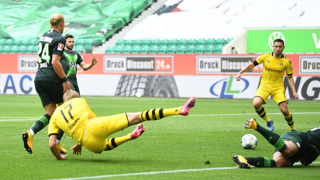1:0 - Haland verpasst, aber Raphael Guerreiro steht bereit.